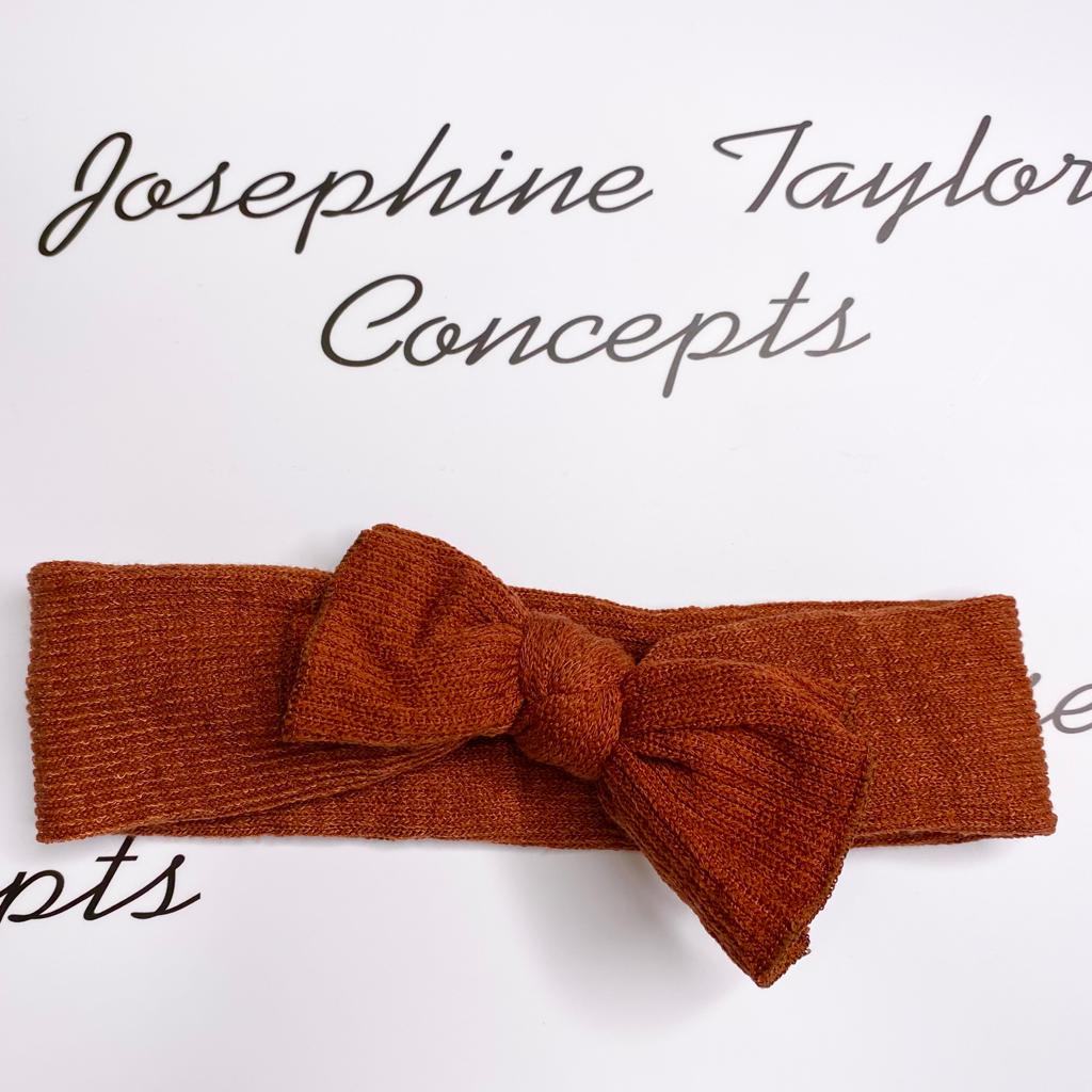 Amber plush knitted headband
