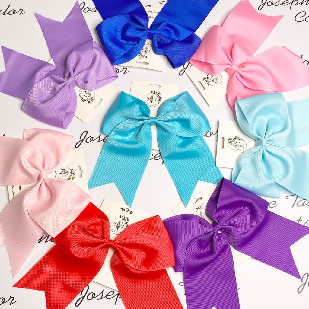 Large light pink girls hair bow