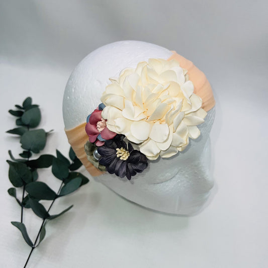 Jumbo floral wide headband