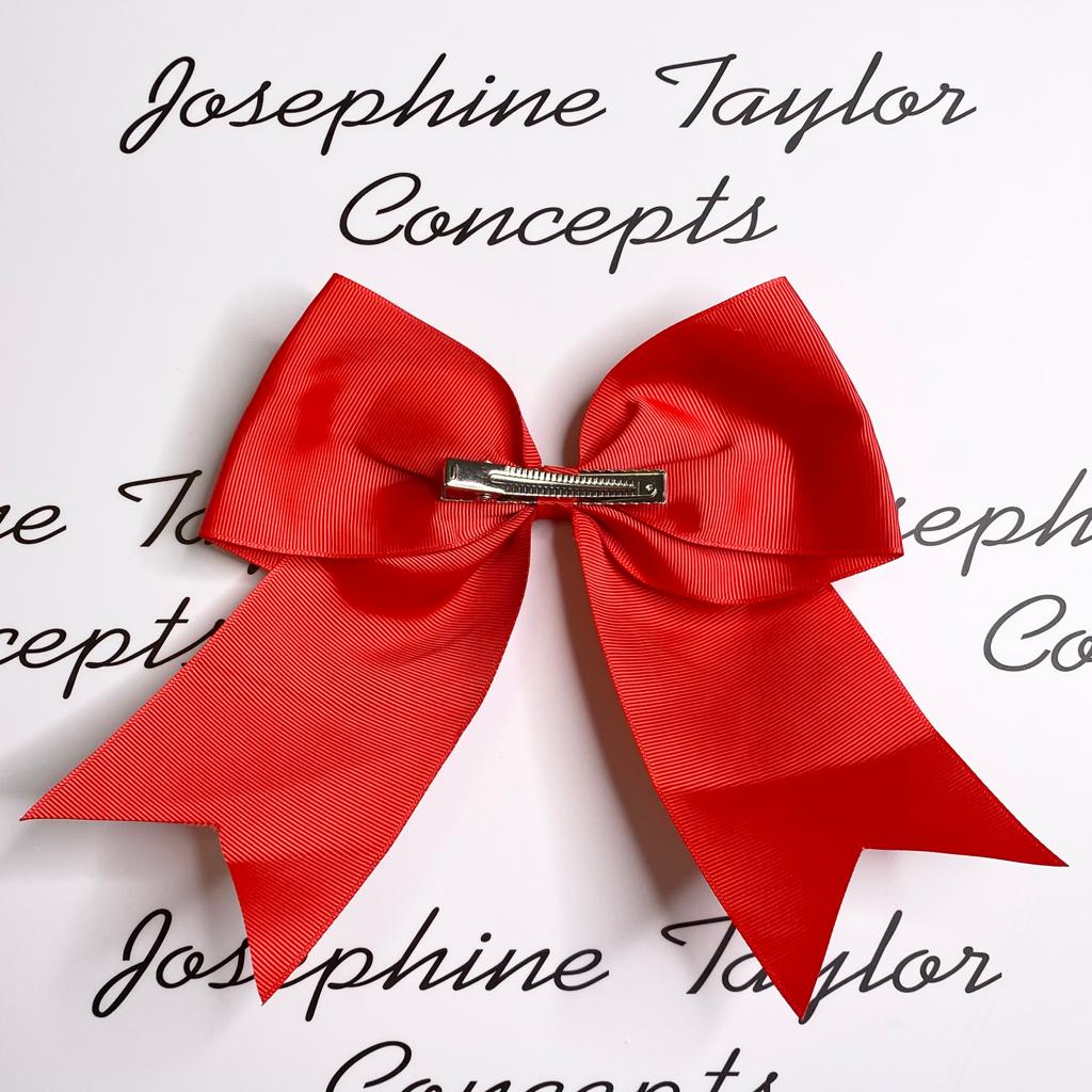 Large red girls hair bow
