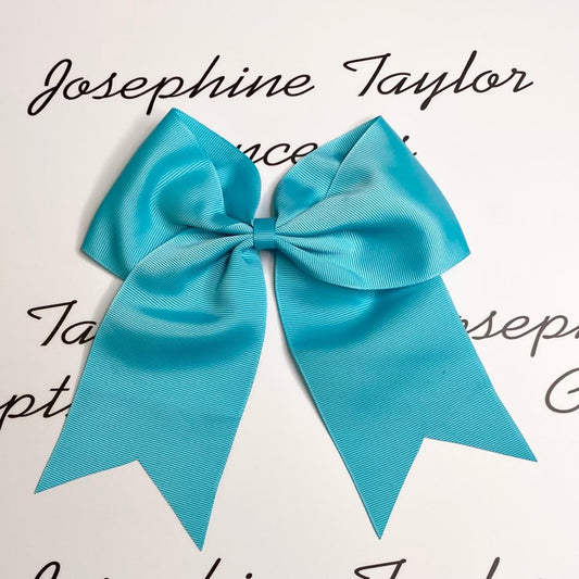 Large aqua/turquoise girls hair bow