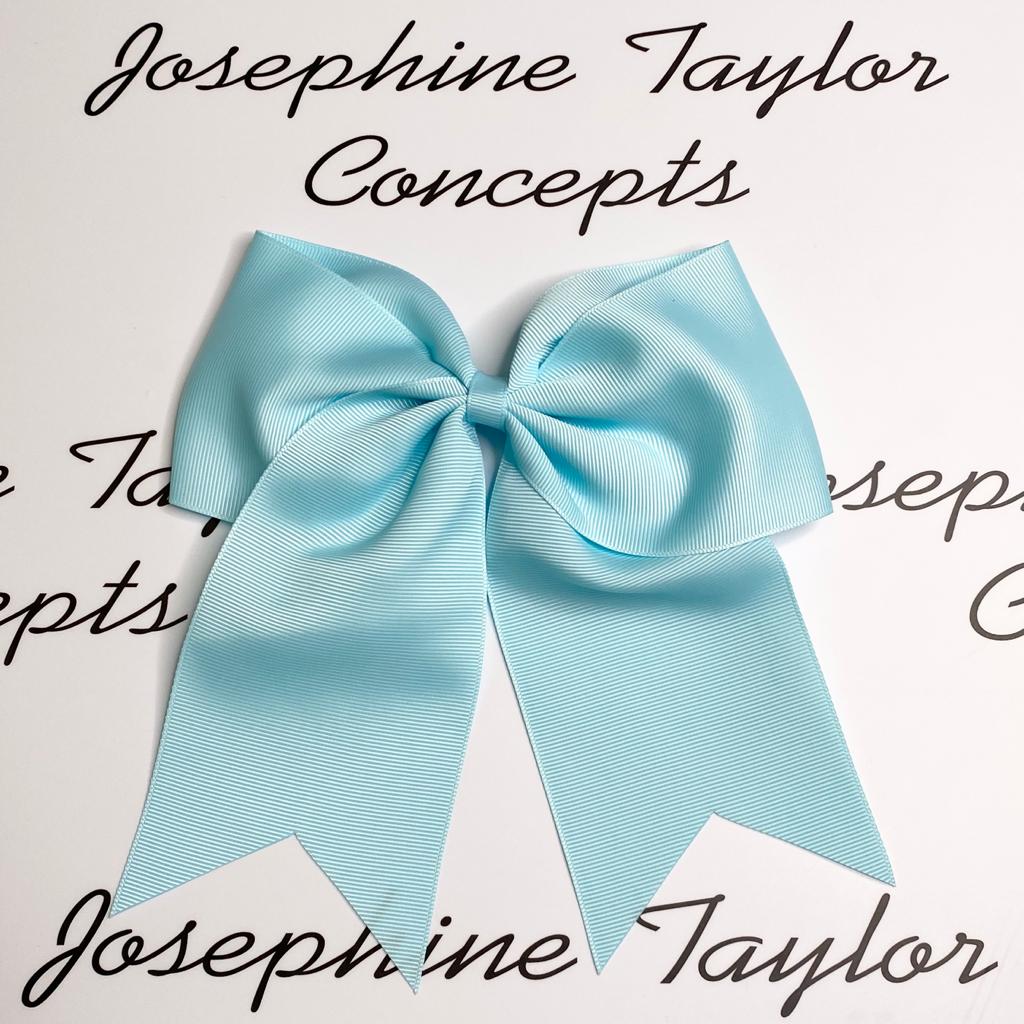 Large light blue girls hair bow