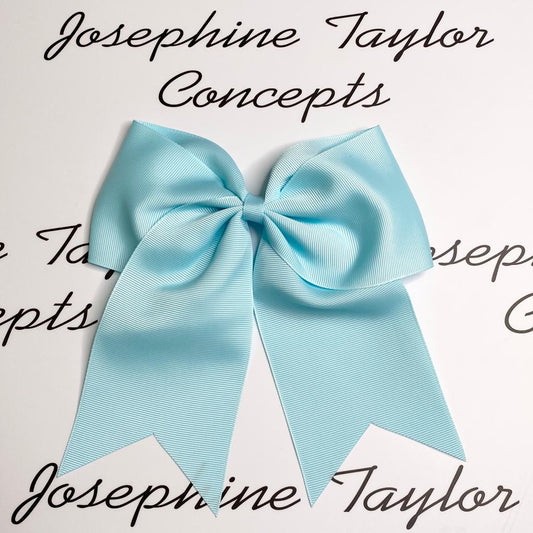 Large light blue girls hair bow