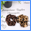 Twin pack Leopard print scrunchies