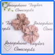 Twin pack blush pink & rose gold scrunchies