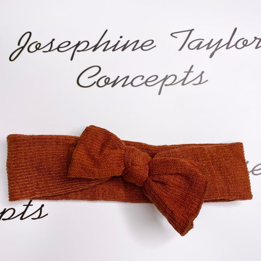 Amber plush knitted headband
