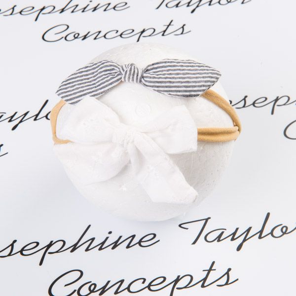 Newborn twin pack soft elastic headband