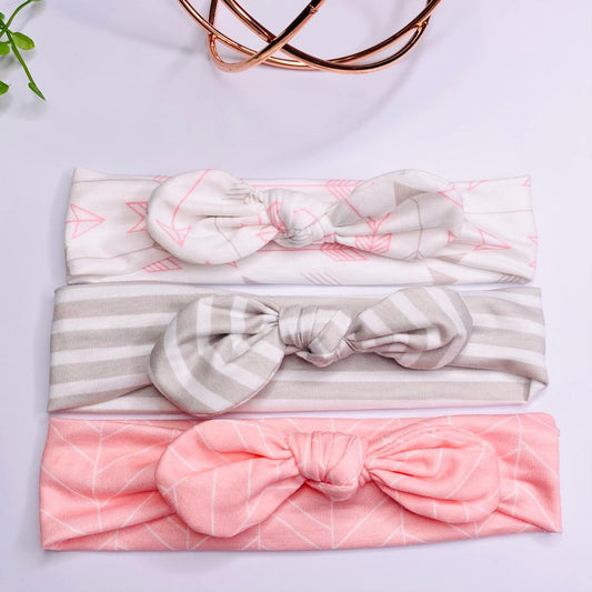 Girls three pack assorted headbands